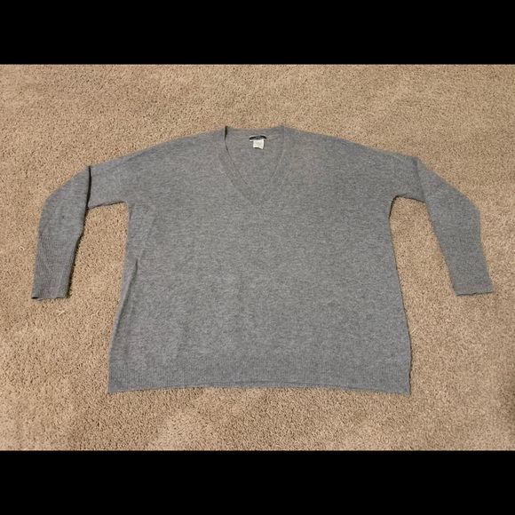 4 j.crew 100% cashmere v neck boyfriend sweaters - Picture 2 of 8